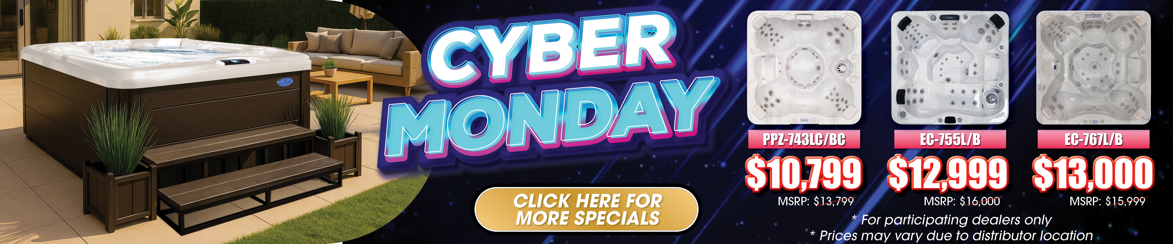 Calspas hot tub being used in a family setting - Moore